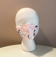 Load image into Gallery viewer, 1950s Vintage Kitsch Puppies and Kittens Pink Face Mask