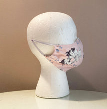 Load image into Gallery viewer, 1950s Vintage Kitsch Puppies and Kittens Pink Face Mask