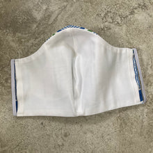 Load image into Gallery viewer, 1960s Blue Green Bubble Print Cotton Face Mask