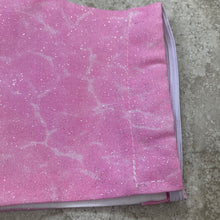 Load image into Gallery viewer, Pink Glitter Silver Sparkle Face Mask