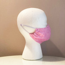 Load image into Gallery viewer, Pink Glitter Silver Sparkle Face Mask
