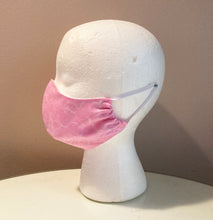 Load image into Gallery viewer, Pink Glitter Silver Sparkle Face Mask