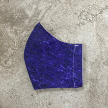 Load image into Gallery viewer, Purple Sparkle Silver Glitter Face Mask