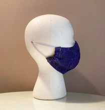 Load image into Gallery viewer, Purple Sparkle Silver Glitter Face Mask