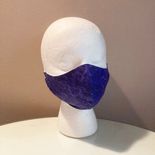 Load image into Gallery viewer, Purple Sparkle Silver Glitter Face Mask
