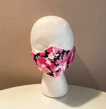 Load image into Gallery viewer, Pink Digital Camouflage Print Face Mask