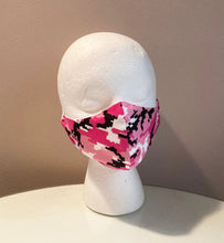 Load image into Gallery viewer, Pink Digital Camouflage Print Face Mask