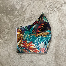 Load image into Gallery viewer, 1980s Vintage Tropical Jungle Print Face Mask