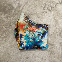 Load image into Gallery viewer, 1980s Vintage Tropical Jungle Print Face Mask
