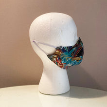 Load image into Gallery viewer, 1980s Vintage Tropical Jungle Print Face Mask