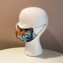 Load image into Gallery viewer, 1980s Vintage Tropical Jungle Print Face Mask