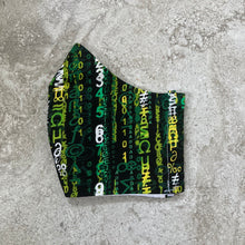 Load image into Gallery viewer, Vintage Matrix Computer Glitch Face Mask