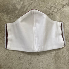 Load image into Gallery viewer, Maroon Gunmetal Metallic Swirl Print Face Mask