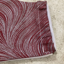 Load image into Gallery viewer, Maroon Gunmetal Metallic Swirl Print Face Mask