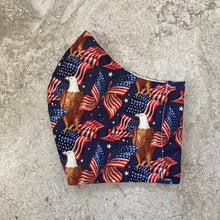 Load image into Gallery viewer, USA American Flag and Bald Eagle Print Face Mask