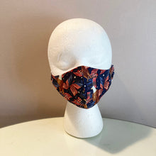 Load image into Gallery viewer, USA American Flag and Bald Eagle Print Face Mask