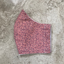 Load image into Gallery viewer, 1940s Vintage Pink & Purple Tiny Bubble Print Face Mask