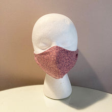 Load image into Gallery viewer, 1940s Vintage Pink & Purple Tiny Bubble Print Face Mask