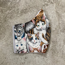 Load image into Gallery viewer, Vintage Kitty Cat Print Face Mask