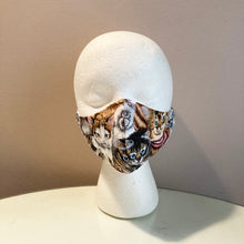 Load image into Gallery viewer, Vintage Kitty Cat Print Face Mask