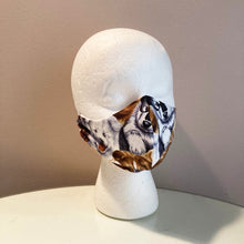 Load image into Gallery viewer, Vintage Puppy Dog Print Face Mask