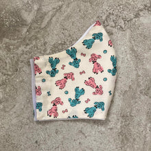 Load image into Gallery viewer, 1950s Vintage Retro Poodle Puppy Print Face Mask