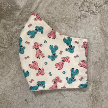 Load image into Gallery viewer, 1950s Vintage Retro Poodle Puppy Print Face Mask