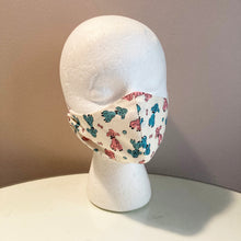 Load image into Gallery viewer, 1950s Vintage Retro Poodle Puppy Print Face Mask