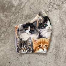 Load image into Gallery viewer, Vintage Kitten Cat Print Face Mask