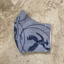 Load image into Gallery viewer, 1950s Vintage Rodeo Cowboy Lasso Rope Print Face Mask