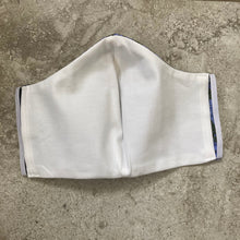 Load image into Gallery viewer, Periwinkle Tropical Leaf Print Face Mask