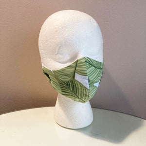 Tropical Leaf Print Face Mask