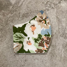 Load image into Gallery viewer, 1960s Vintage Abstract Floral Face Mask