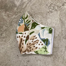Load image into Gallery viewer, 1960s Vintage Abstract Floral Face Mask