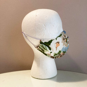 1960s Vintage Abstract Floral Face Mask