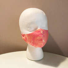 Load image into Gallery viewer, Orange Pink Sparkle Glitter Swirl Face Mask