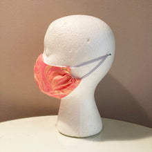 Load image into Gallery viewer, Orange Pink Sparkle Glitter Swirl Face Mask