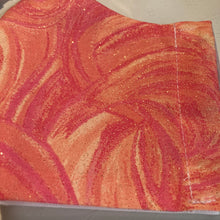 Load image into Gallery viewer, Orange Pink Sparkle Glitter Swirl Face Mask
