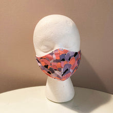 Load image into Gallery viewer, Purple Orange Pink Abstract Print Face Mask