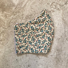 Load image into Gallery viewer, 1940's Tiny Pink & Blue Floral Print Face Mask