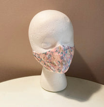 Load image into Gallery viewer, 1970s Vintage Pink Floral Print Face Mask