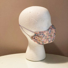 Load image into Gallery viewer, 1970s Vintage Pink Floral Print Face Mask