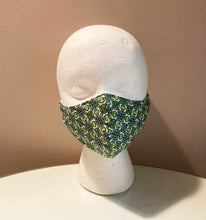 Load image into Gallery viewer, 1950s Vintage Green Retro Print Face Mask