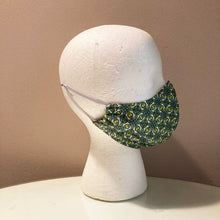 Load image into Gallery viewer, 1950s Vintage Green Retro Print Face Mask
