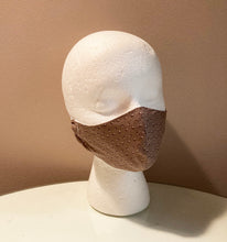 Load image into Gallery viewer, 1930s Vintage Brown Print Face Mask