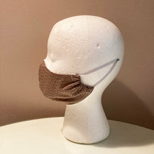 Load image into Gallery viewer, 1930s Vintage Brown Print Face Mask