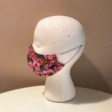 Load image into Gallery viewer, 1960s Vintage Bright Pink Floral Face Mask
