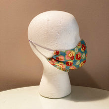 Load image into Gallery viewer, Abstract Pansy Flower Print Face Mask