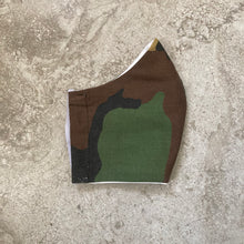 Load image into Gallery viewer, 1970s Vintage Camo Print Face Mask