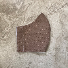 Load image into Gallery viewer, 1930s Vintage Brown Print Face Mask